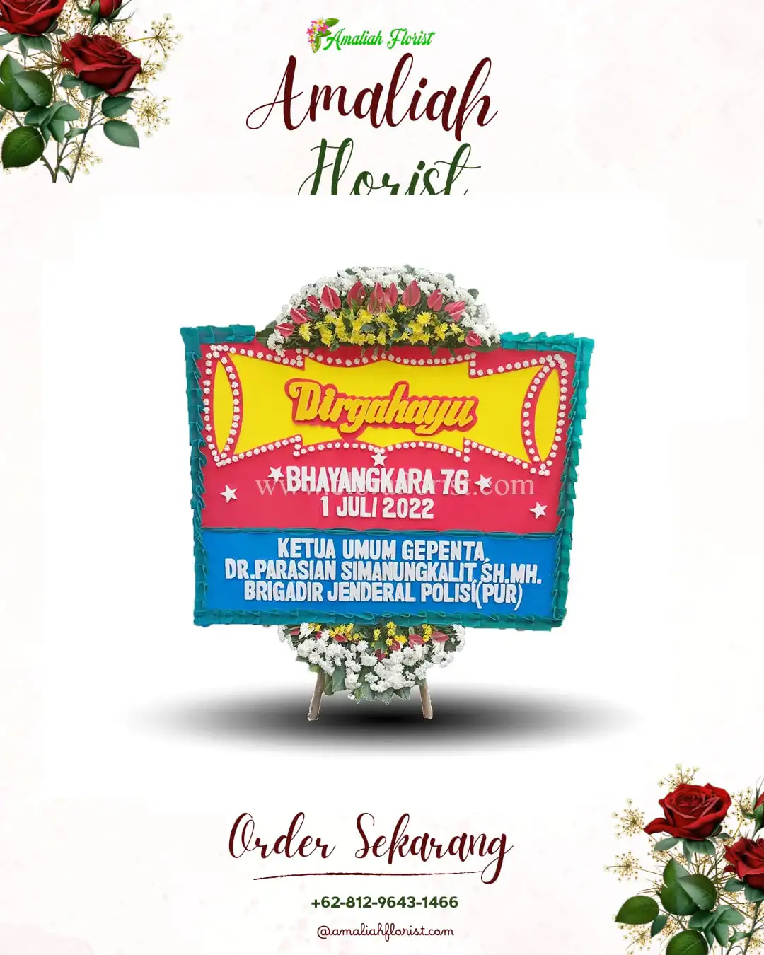 Papan Bunga HUT Ulang Tahun Gumay Ulu